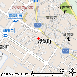 滋賀県守山市浮気町269周辺の地図