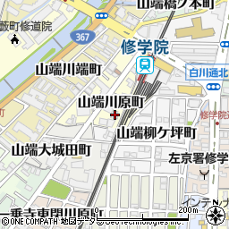京都府京都市左京区山端川原町20-3周辺の地図