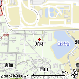 愛知県豊田市西岡町弁財周辺の地図