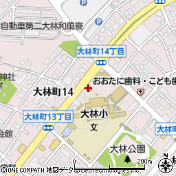 愛知県豊田市大林町14丁目周辺の地図