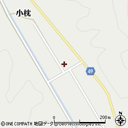 兵庫県丹波篠山市小枕1202周辺の地図