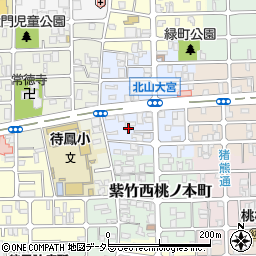 京都府京都市北区紫竹下緑町18周辺の地図