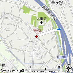 静岡県静岡市清水区草ヶ谷351周辺の地図