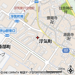 滋賀県守山市浮気町270周辺の地図