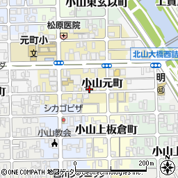 京都府京都市北区小山元町8周辺の地図