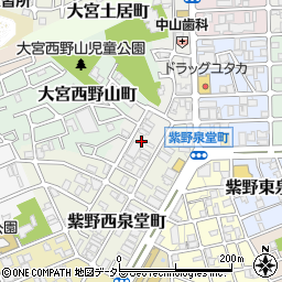 京都府京都市北区紫竹西野山町周辺の地図