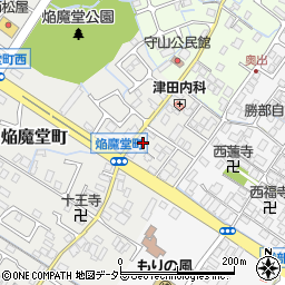 滋賀県守山市焔魔堂町41周辺の地図