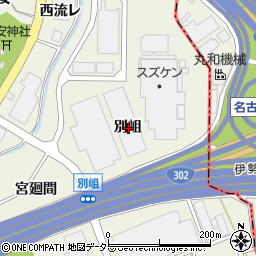 愛知県大府市共和町別岨周辺の地図