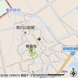 滋賀県東近江市宮川町424周辺の地図