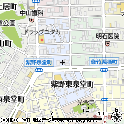 京都府京都市北区紫竹西野山東町50周辺の地図