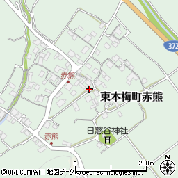 京都府亀岡市東本梅町赤熊南垣内40周辺の地図