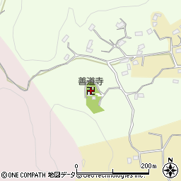 善道寺周辺の地図