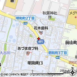 明和町二丁目周辺の地図