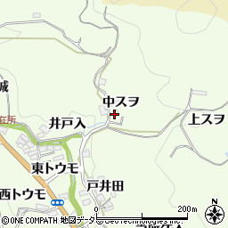 愛知県豊田市林添町中スヲ周辺の地図