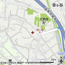 静岡県静岡市清水区草ヶ谷345-2周辺の地図