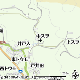 愛知県豊田市林添町（中スヲ）周辺の地図