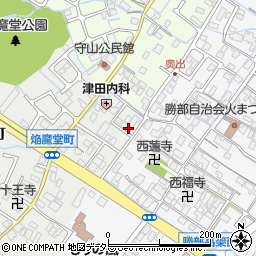 滋賀県守山市焔魔堂町4周辺の地図