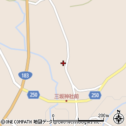 広島県庄原市西城町三坂852周辺の地図