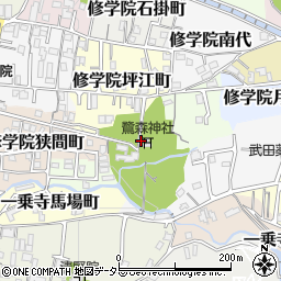 京都府京都市左京区修学院宮ノ脇町周辺の地図
