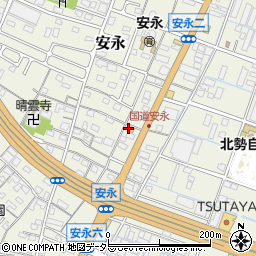 アジアンキング 桑名安永本店周辺の地図