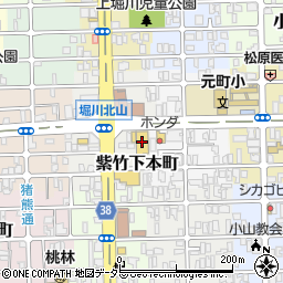 ＨｏｎｄａＣａｒｓ京都北山店周辺の地図