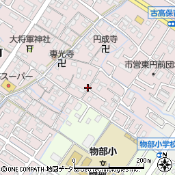 滋賀県守山市古高町周辺の地図