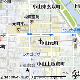 京都府京都市北区小山元町18周辺の地図