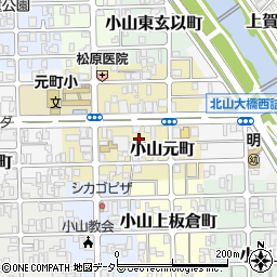 京都府京都市北区小山元町17-2周辺の地図