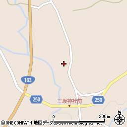 広島県庄原市西城町三坂845-2周辺の地図