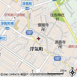 滋賀県守山市浮気町195周辺の地図