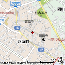 滋賀県守山市浮気町192周辺の地図