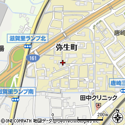 滋賀県大津市弥生町周辺の地図
