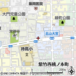 京都府京都市北区紫竹下緑町22周辺の地図