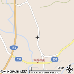 広島県庄原市西城町三坂844周辺の地図