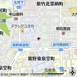 京都府京都市北区紫竹西野山東町34周辺の地図