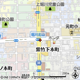 京都府京都市北区紫竹下本町周辺の地図