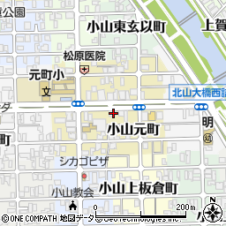 京都府京都市北区小山元町17周辺の地図