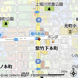 京都府京都市北区紫竹下本町周辺の地図