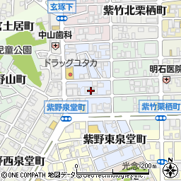 京都府京都市北区紫竹西野山東町37周辺の地図