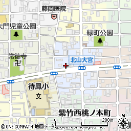 京都府京都市北区紫竹下緑町27周辺の地図