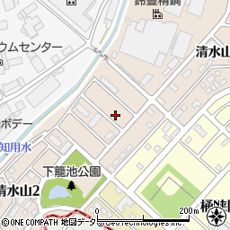 愛知県名古屋市緑区清水山周辺の地図