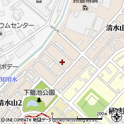 愛知県名古屋市緑区清水山周辺の地図