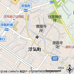 滋賀県守山市浮気町194周辺の地図