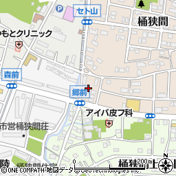 愛知県名古屋市緑区桶狭間3611周辺の地図