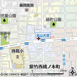 京都府京都市北区紫竹下緑町30周辺の地図