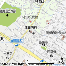 滋賀県守山市焔魔堂町5-3周辺の地図