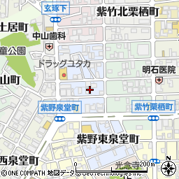 京都府京都市北区紫竹西野山東町36-2周辺の地図