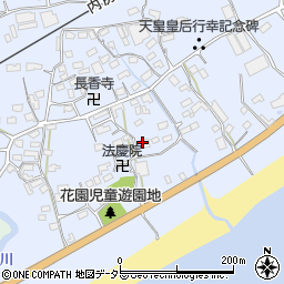 千葉県南房総市和田町花園周辺の地図