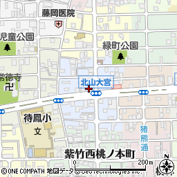 京都府京都市北区紫竹下緑町32周辺の地図