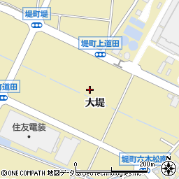 愛知県豊田市堤町大堤周辺の地図